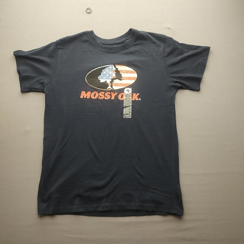 Mossy Oak Men's Dark Blue Short Sleeve T-Shirt Size Large